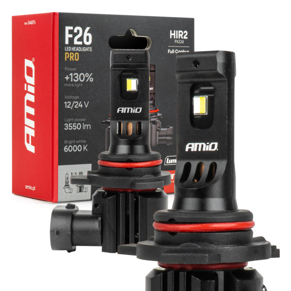LED-billampor HIR2 F26 PRO LumiTec LIMITED +130% DUO FULL CANBUS 12V/24V AMIO-04876