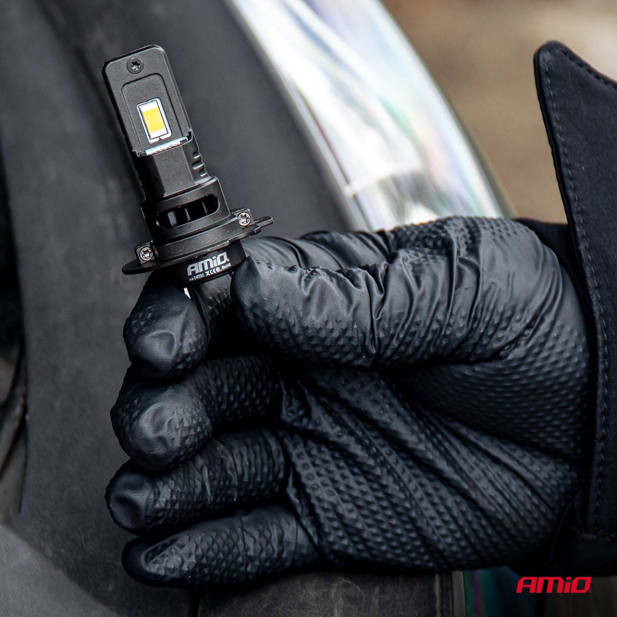 LED-strålkastarlampor F25 PRO SVARTA FULL CANBUS H7 68W 12V 24V, AMIO-04720