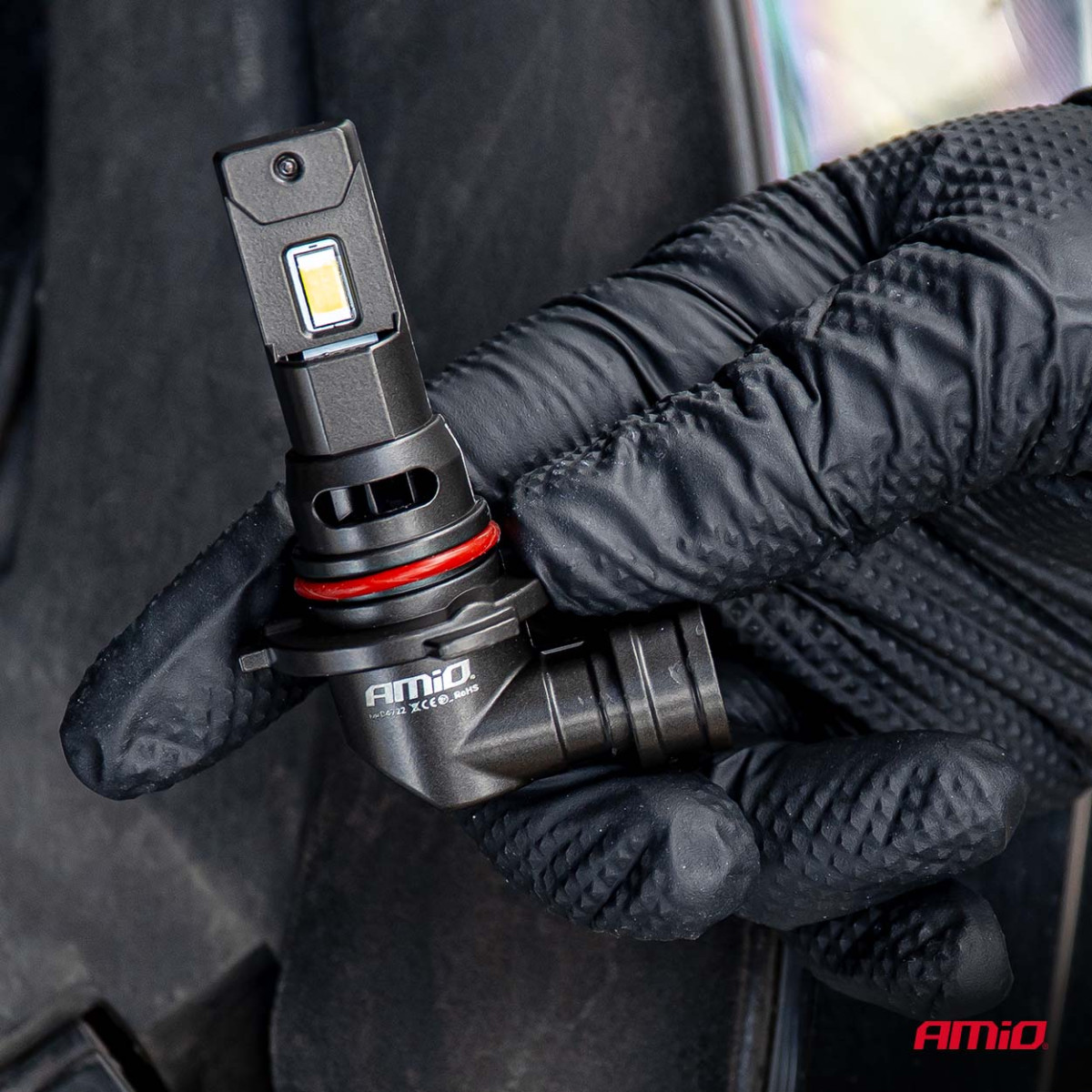 LED-strålkastarlampor F25 PRO SVARTA FULL CANBUS HB3 68W 12V 24V AMIO-04722
