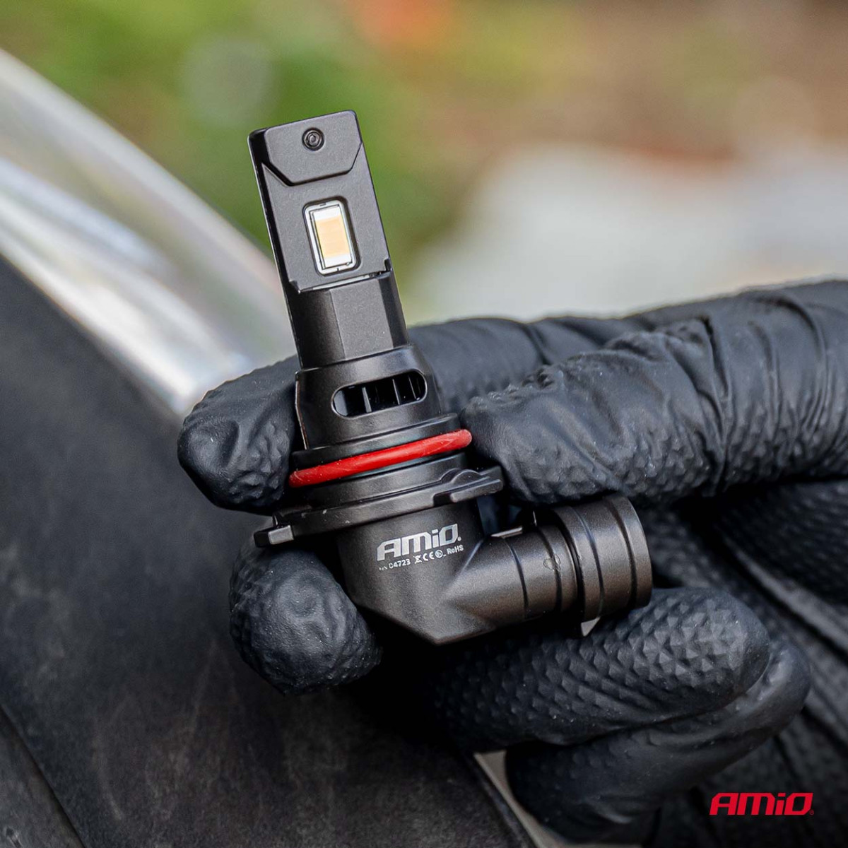 LED-strålkastarlampor F25 PRO SVARTA FULL CANBUS HB4 68W 12V 24V, AMIO-04723