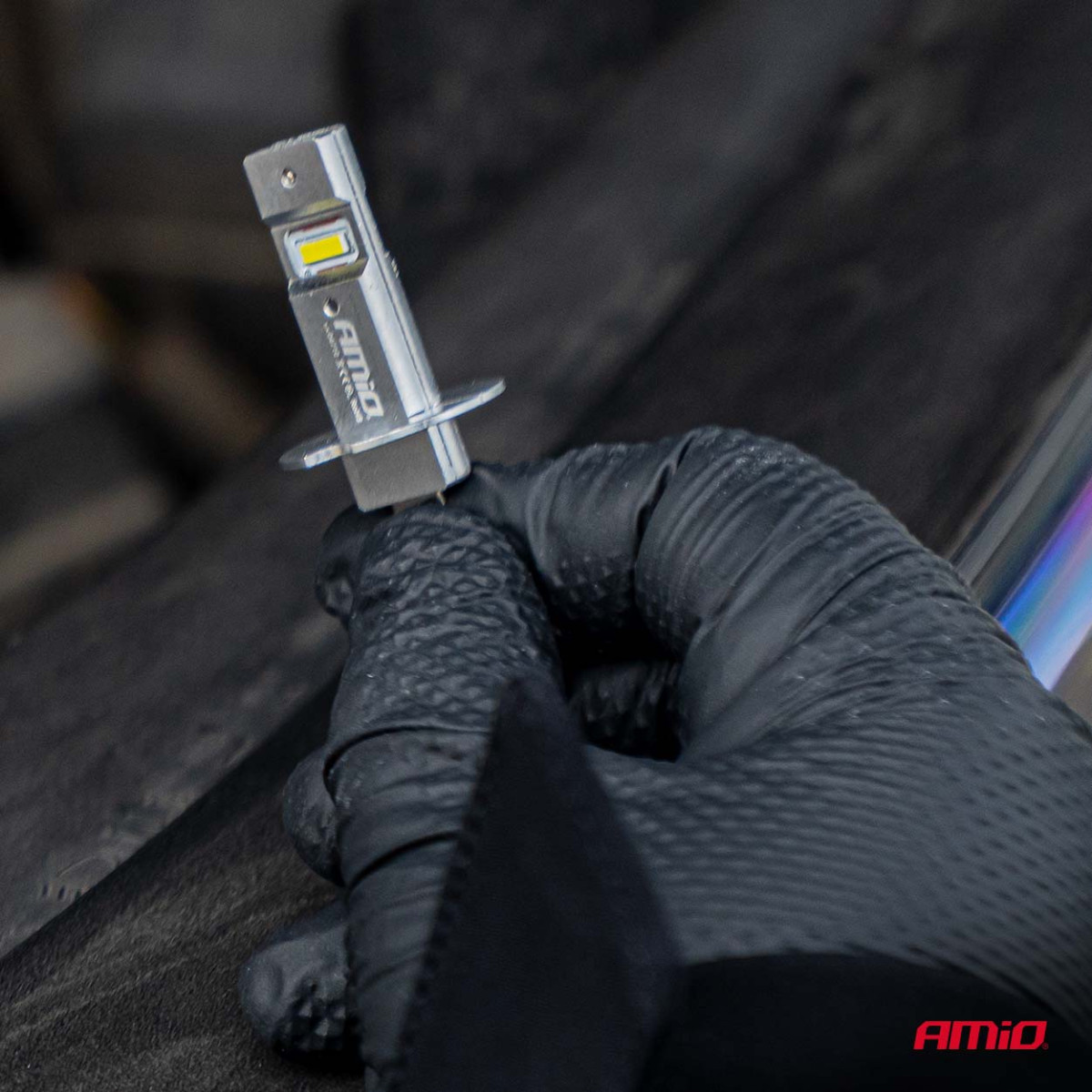 LED-strålkastarlampor serie H25 CANBUS H3 12V 20W, AMIO-04710