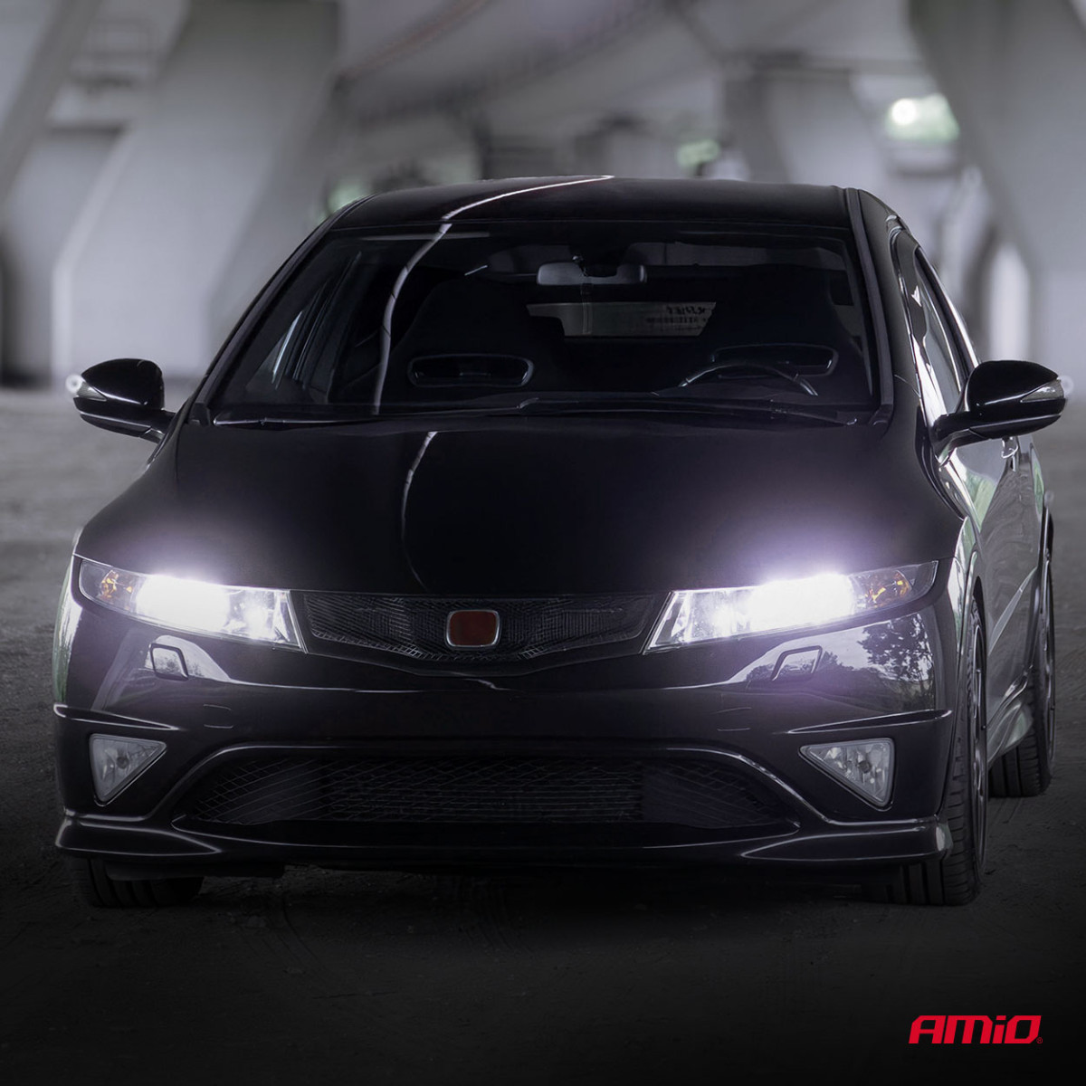 LED-strålkastarlampor H25 CANBUS H4 H19 12V 36W, AMIO-04711