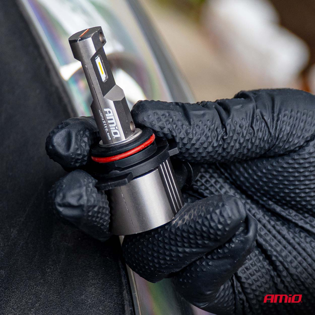 LED-strålkastarlampor Serie H25 CANBUS HIR2 9012 12V 31W, AMIO-04716