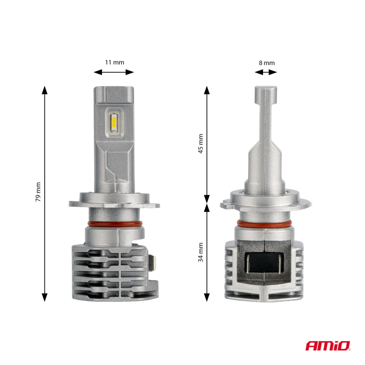 LED-strålkastarlampor X1-serien H7 AMiO-02966