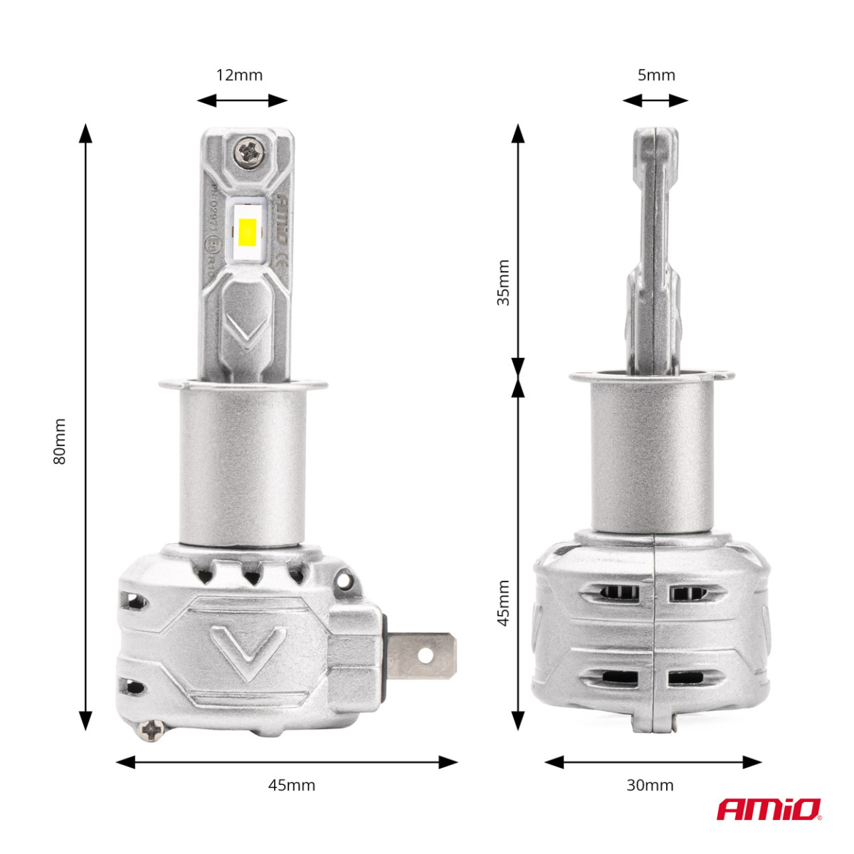 LED-strålkastarlampor X2-serien H3 AMiO-02971