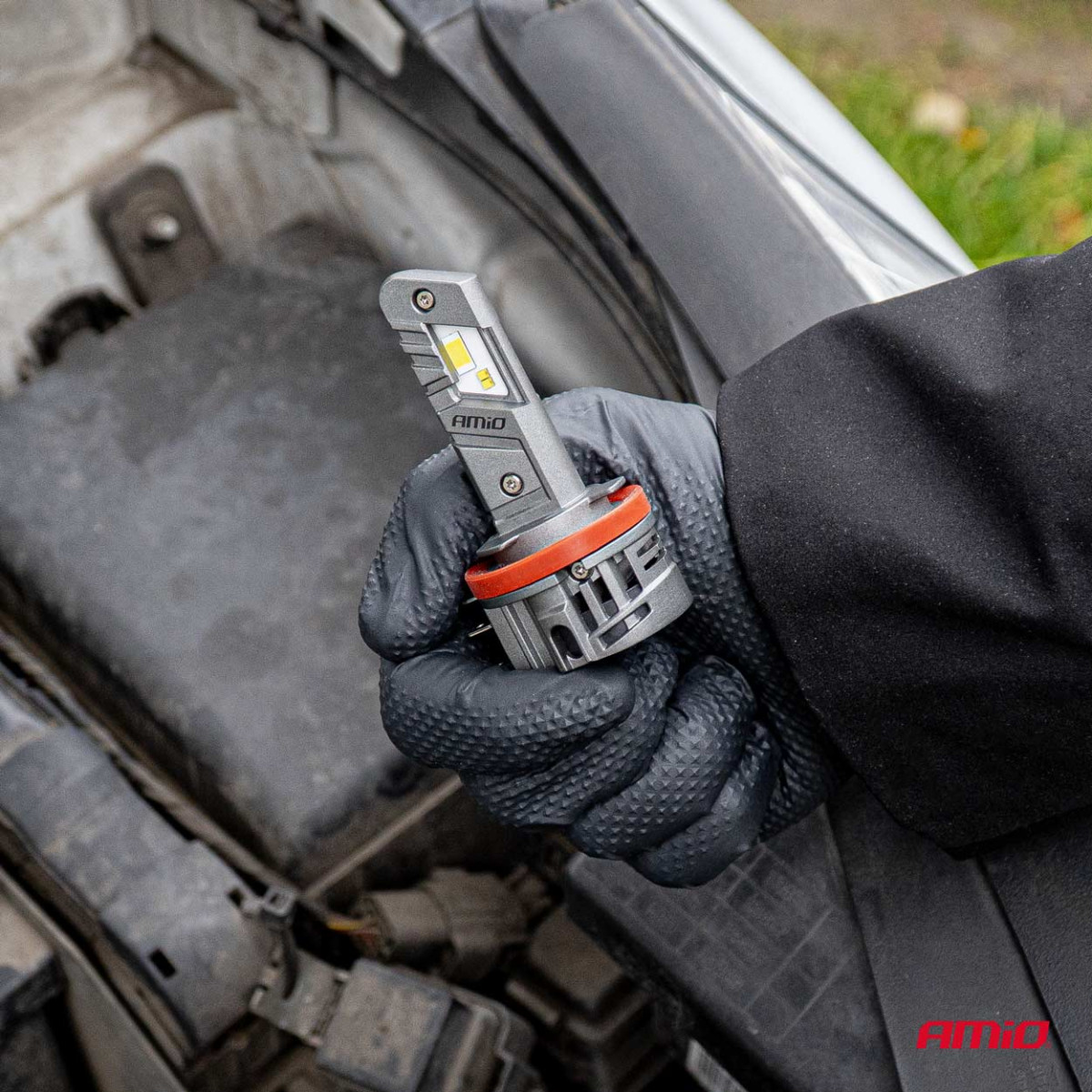 LED-strålkastarlampor X5-serien WINGER H15 49W 6000K CANBUS, AMIO-04685