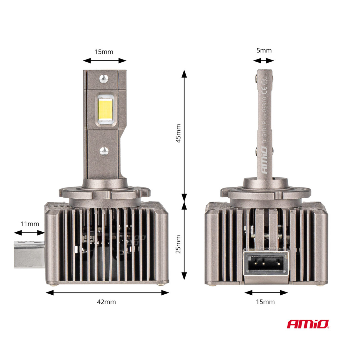 LED-strålkastarlampor XD-serien D1S/D1R AMiO-03310