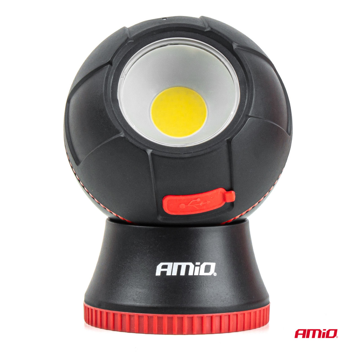 Avtagbar klotformad LED-arbetslampa COB 4 W, 2200 mAh, AMIO-04939