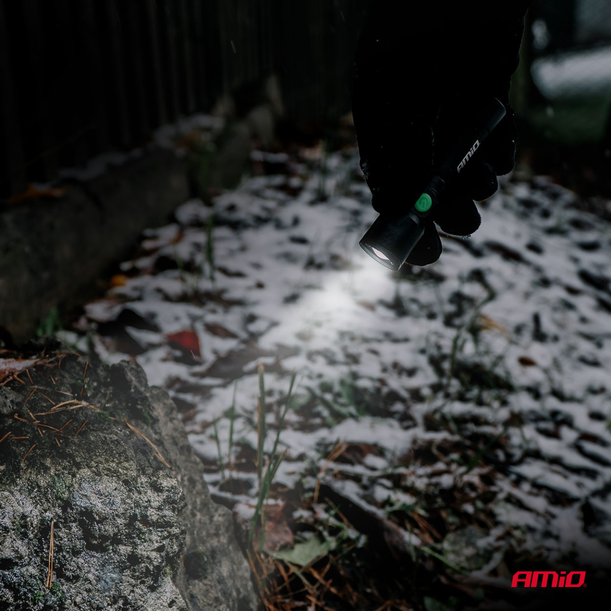 Uppladdningsbar LED-inspektionslampa för halsmontering 2×P50 1000 mAh AMIO-04671