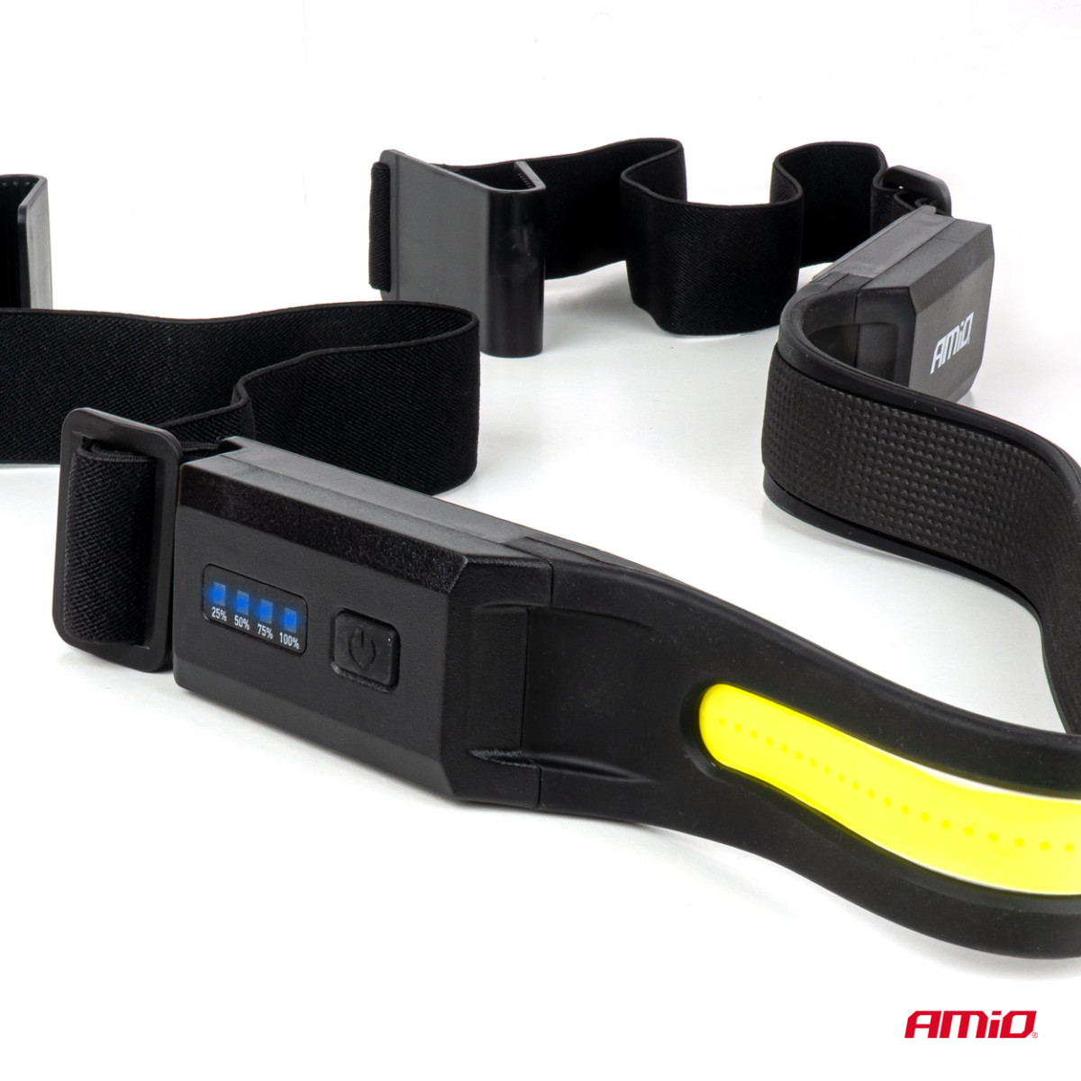 Magnetisk COB-arbetslampa med flexibel rem, 4000 mAh, AMIO-04941