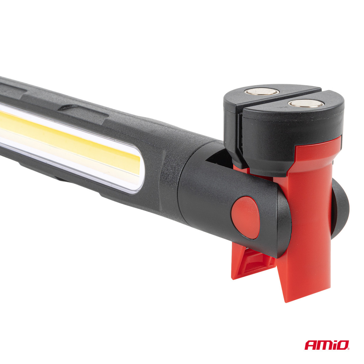 LED-arbetslampa med magnet och klämma, 4000 mAh, AMIO-05024