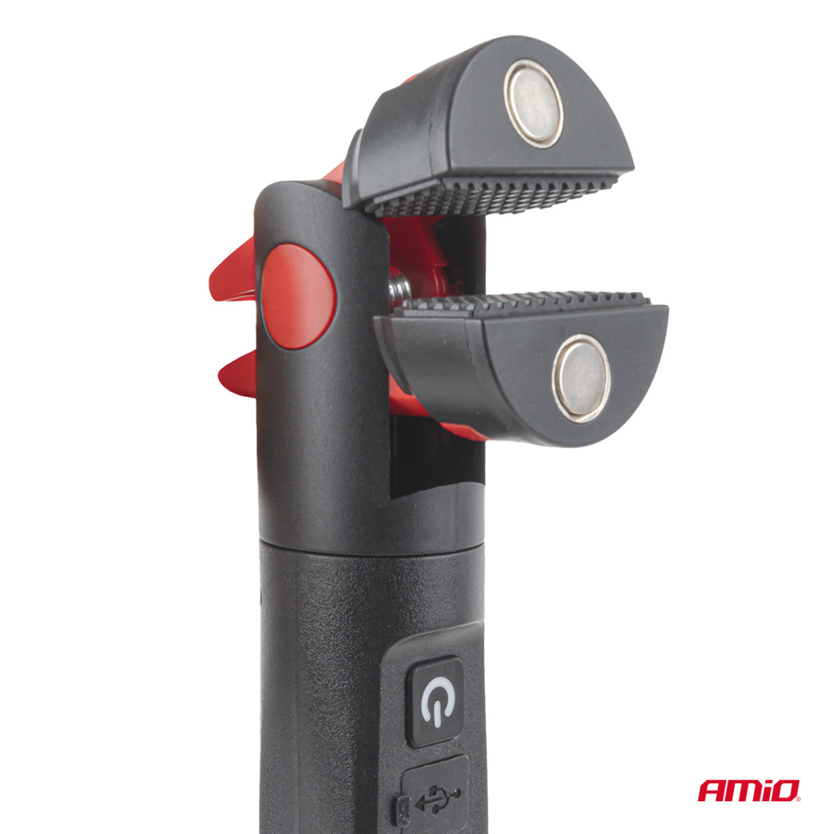 LED-arbetslampa med magnet och klämma, 4000 mAh, AMIO-05024