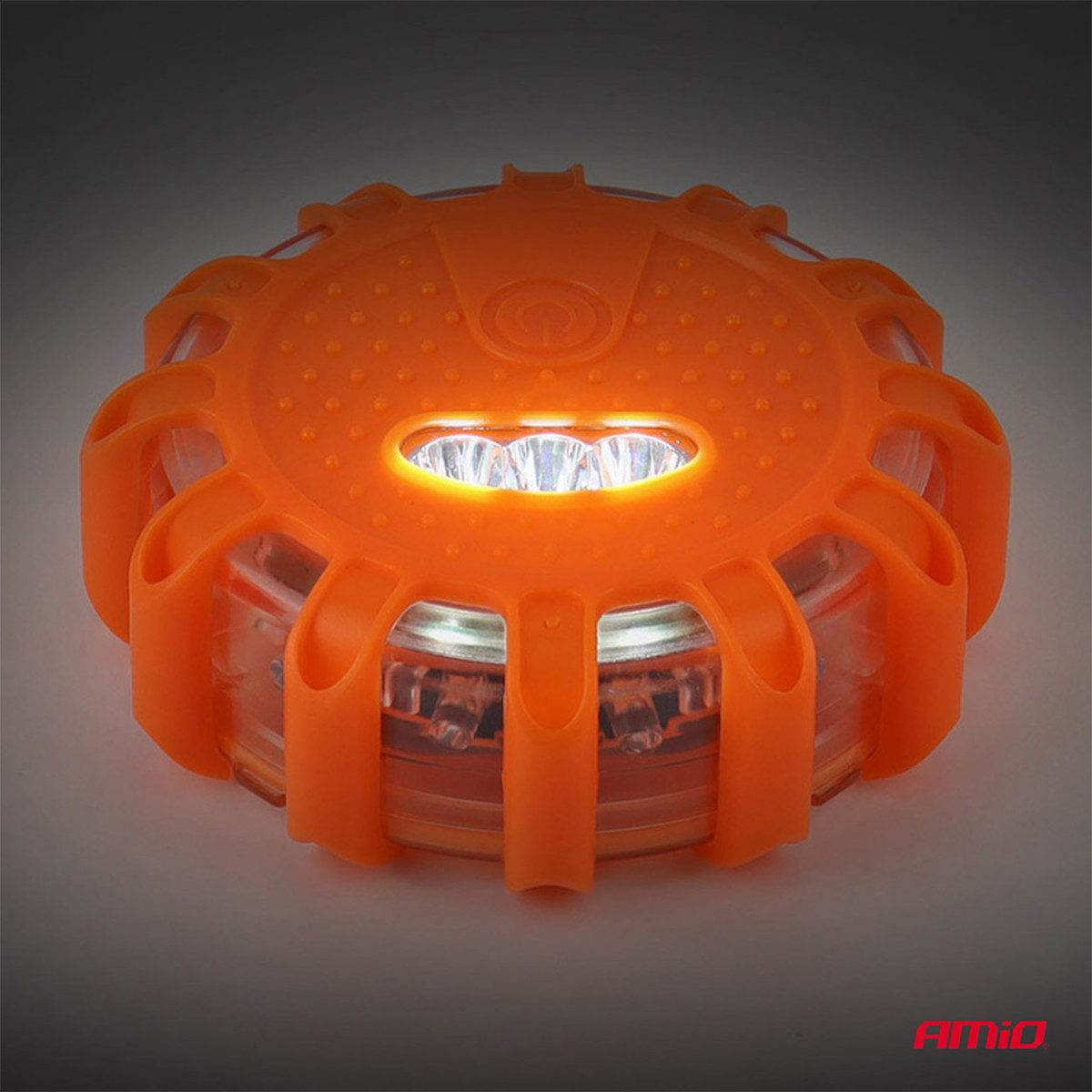 LED-nödbelysning med ficklampsfunktion, 12 SMD + 3 SMD, 3×AAA, IP65 AMIO-04828