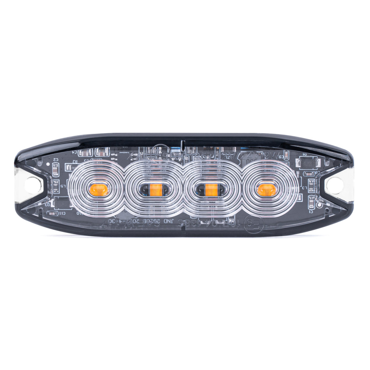 LED-varningslampa 4 LED R65 R10 12-24V AMIO-02298