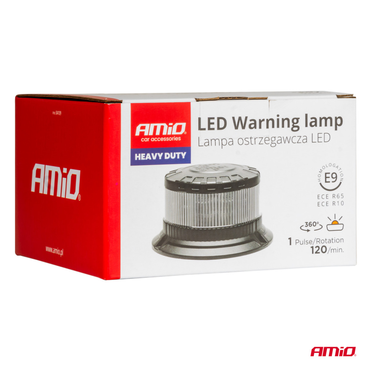 LED-varningslampa W28B 12V 24V AMIO-04109