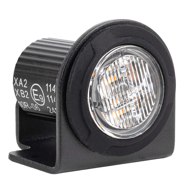 Rund orange LED-varningslampa R65 12V / 24V 12W AMIO-04864