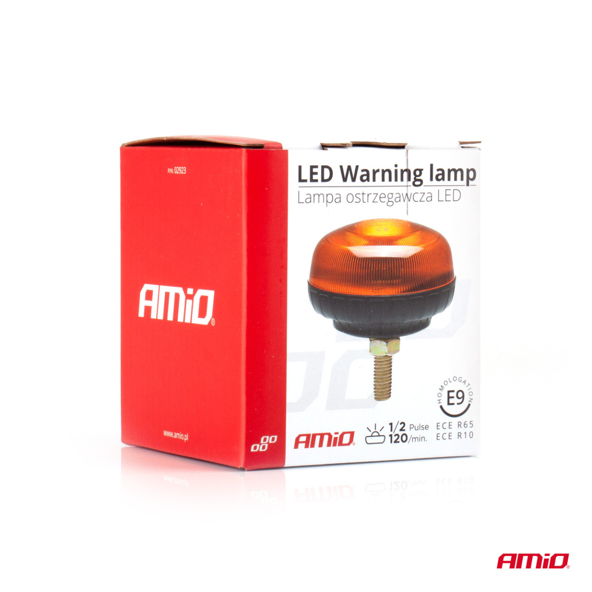 LED-varningslampa R65 R10 12V 24V W21sb AMIO-02923