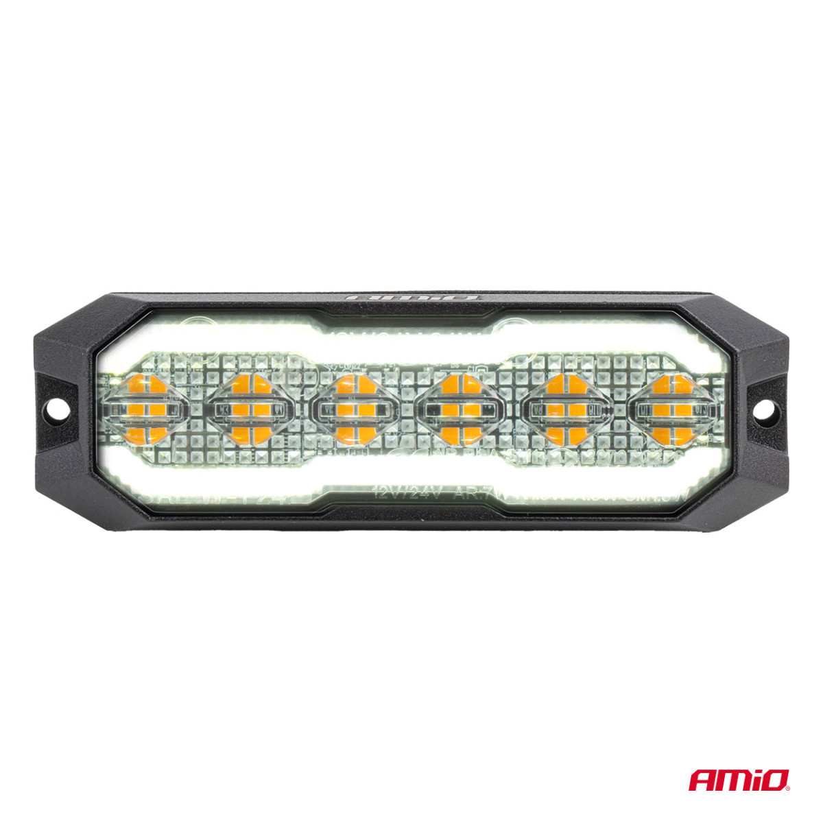 LED-markeringsvarningslampa med backljus R65 R148 12V/24V 24W AMIO-04862