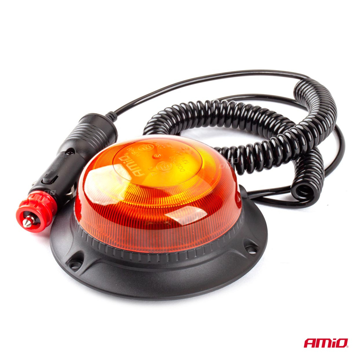 LED-varningslampa med magnet W21m R65 R10 18LED 12/24V IP56 AMIO-02925