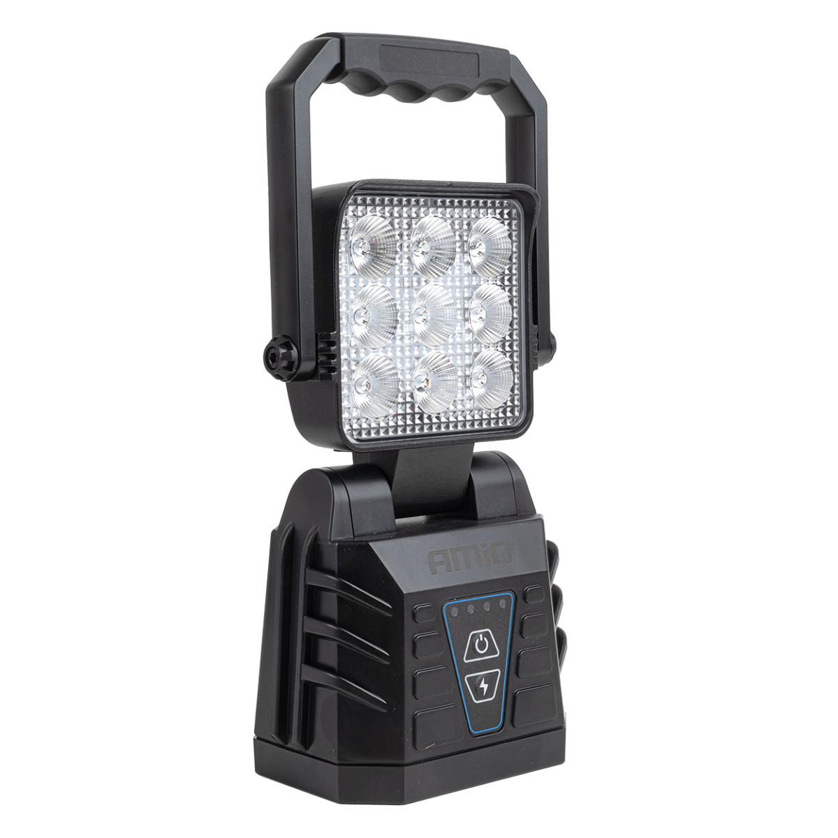 Bärbar LED-arbets- och varningslampa 15W (BATT) AMIO-04865