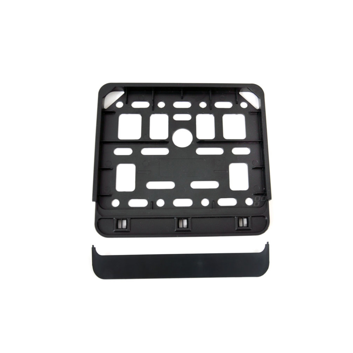 Registreringsskyltshållare för scooter – svart, AMIO-01169