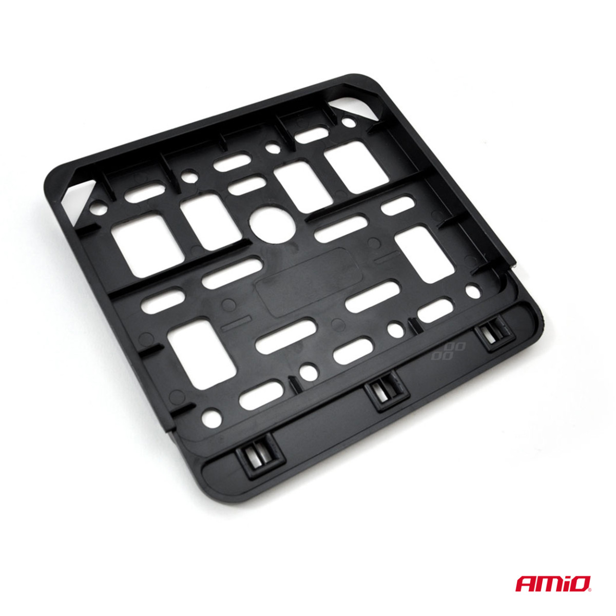 Registreringsskyltshållare för scooter – svart, AMIO-01169