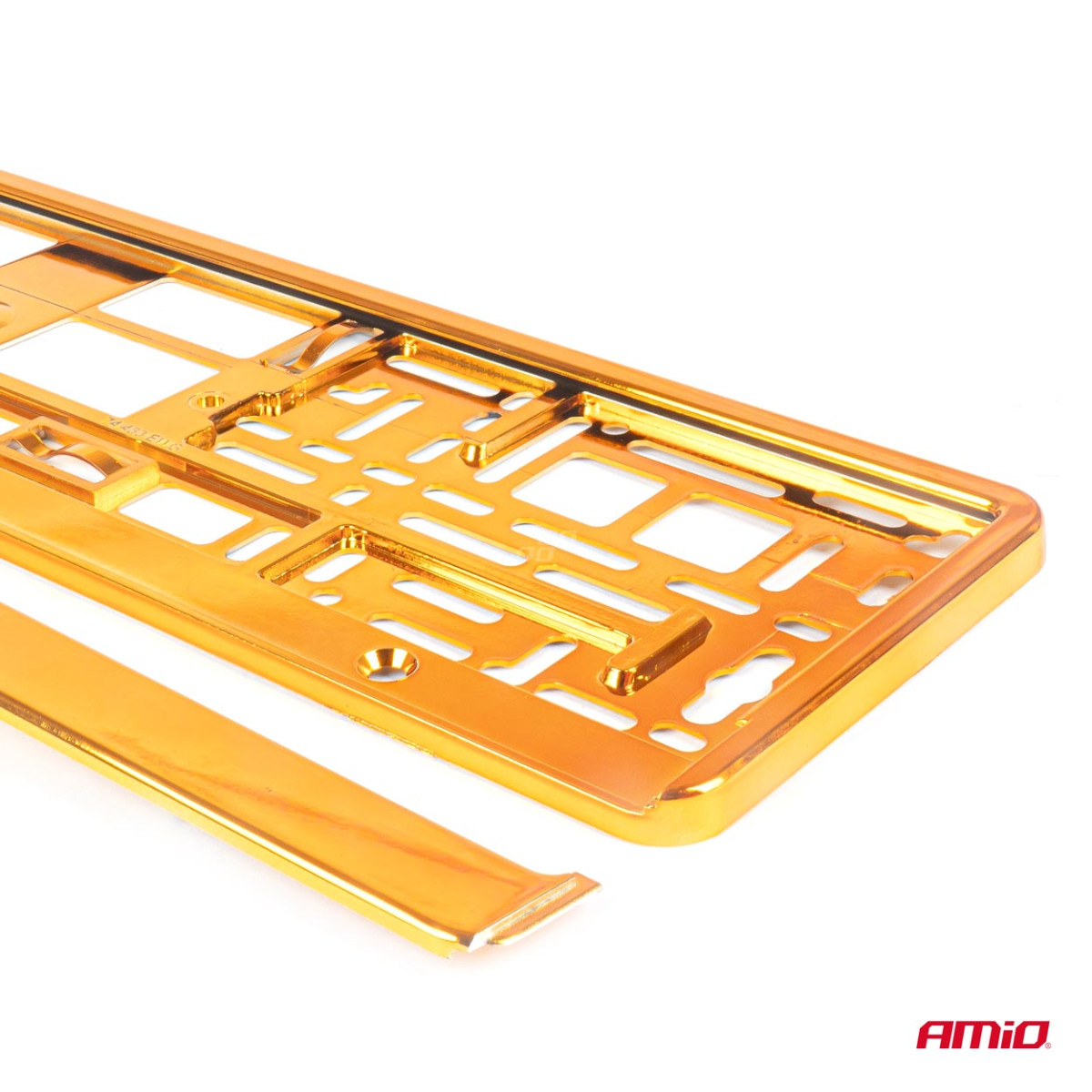 Nummerplåtshållare – metallic orange, AMIO-03175