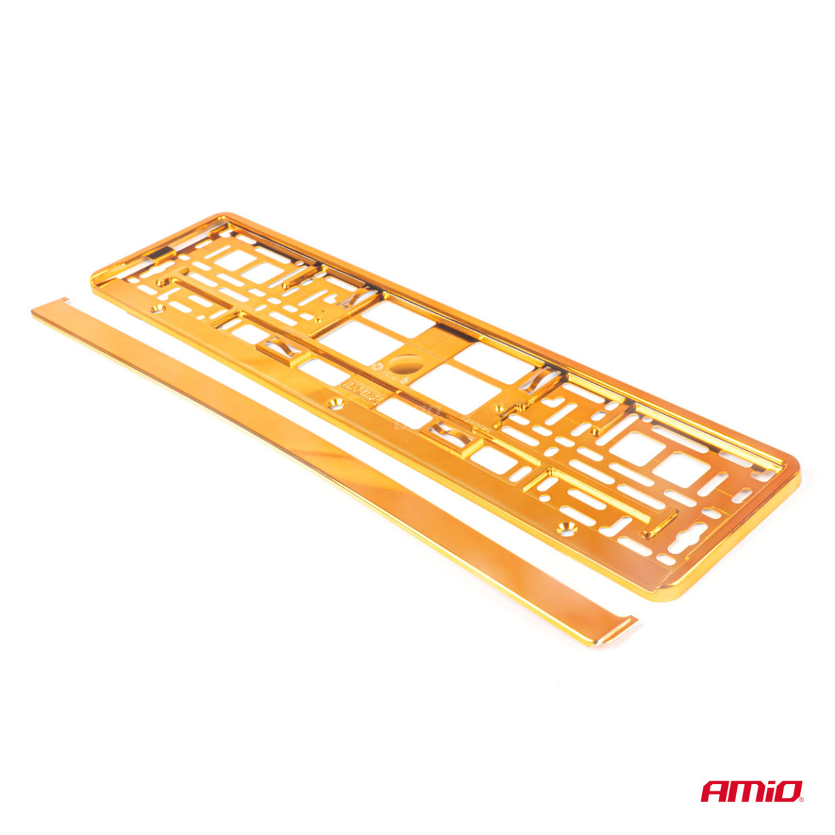 Nummerplåtshållare – metallic orange, AMIO-03175