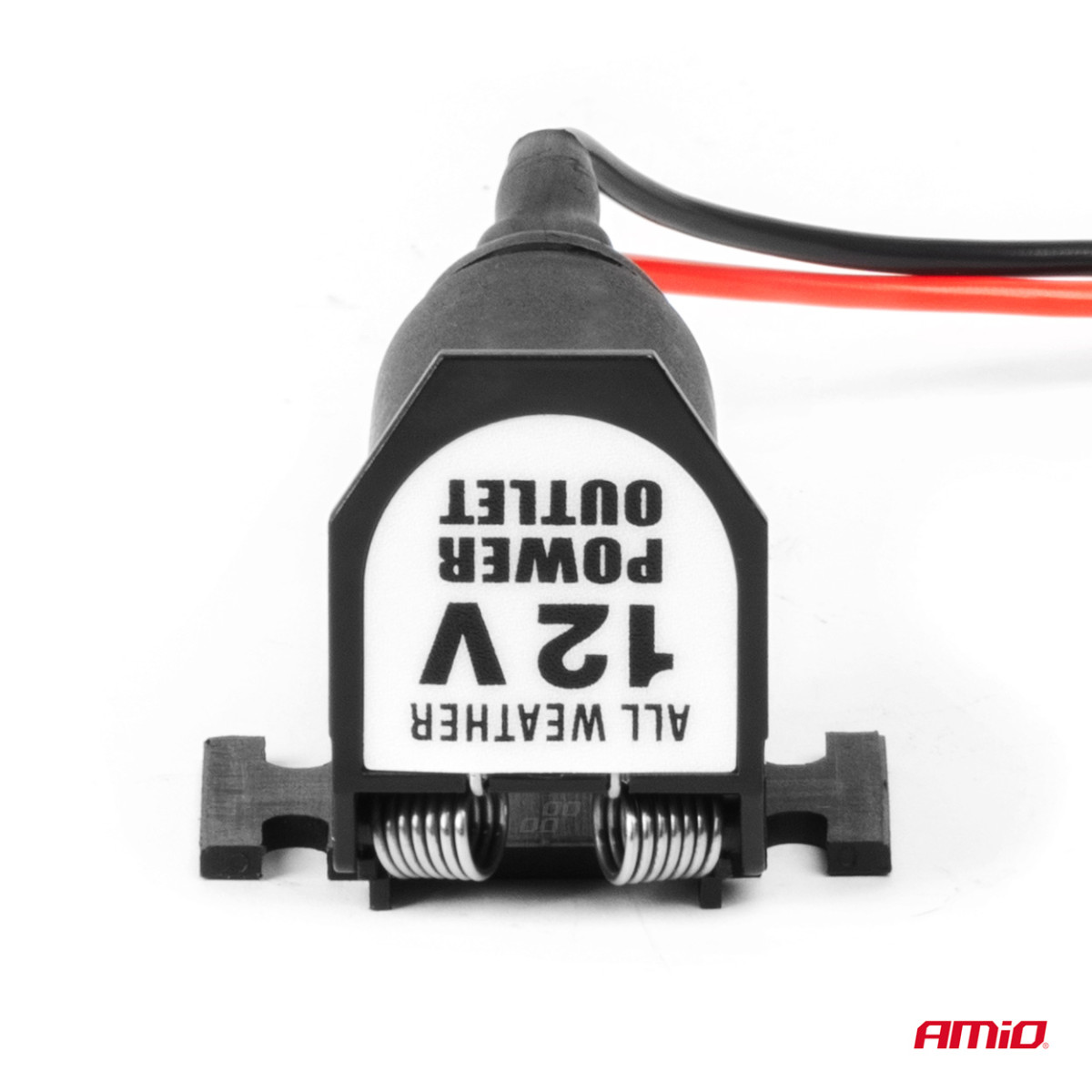 Biluttag med lock 12/24V AMIO-04128