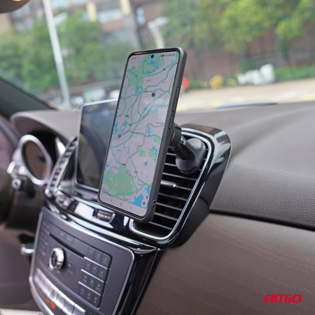 Magnetisk telefonhållare för ventilationsgaller AMiO-04141