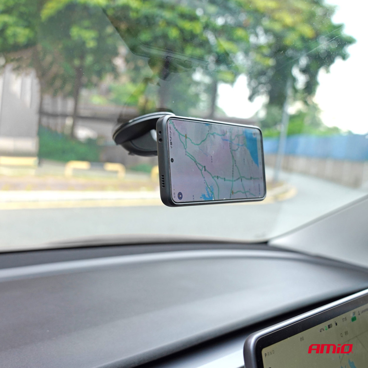 Magnetisk telefonhållare för vindruta AMiO-04142