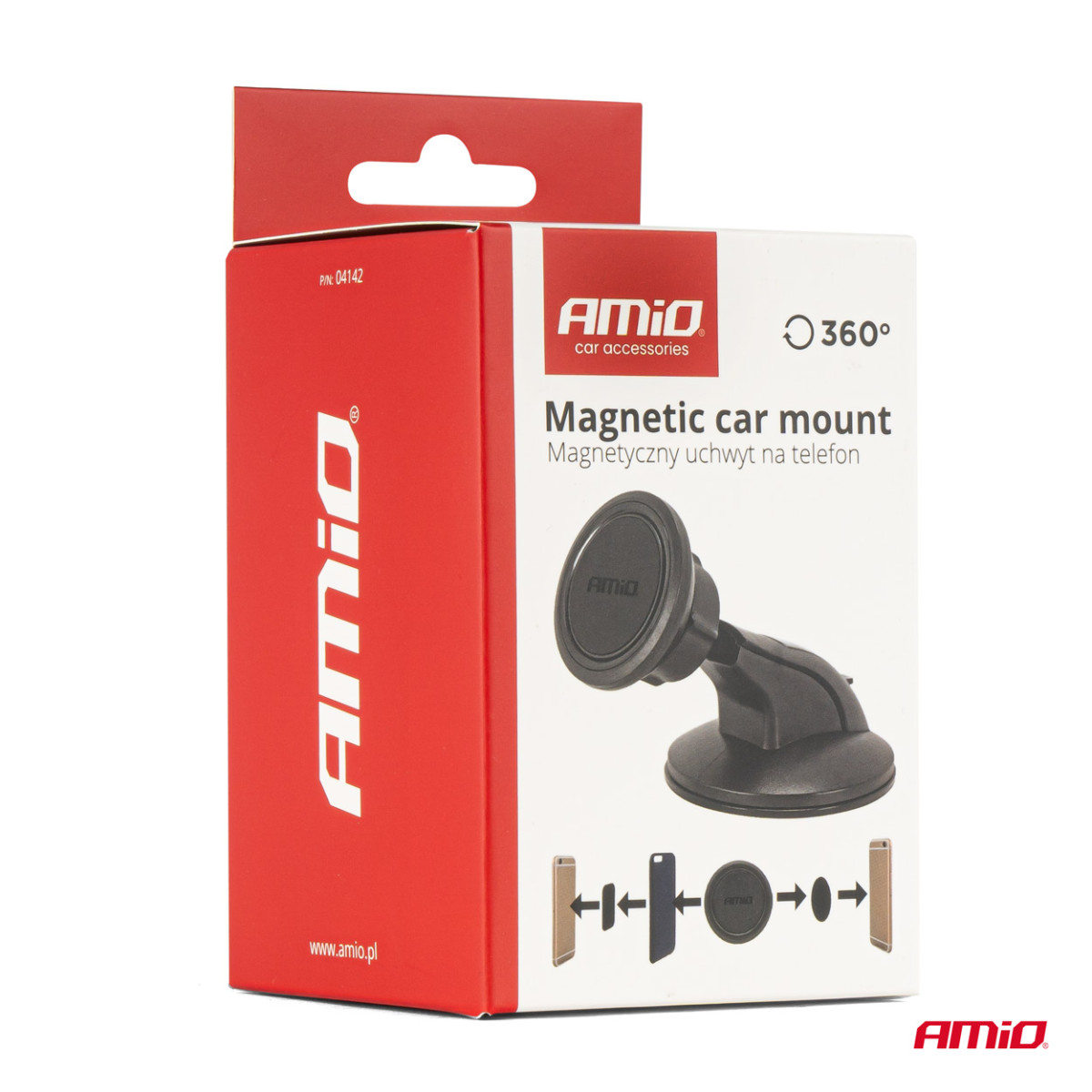 Magnetisk telefonhållare för vindruta AMiO-04142