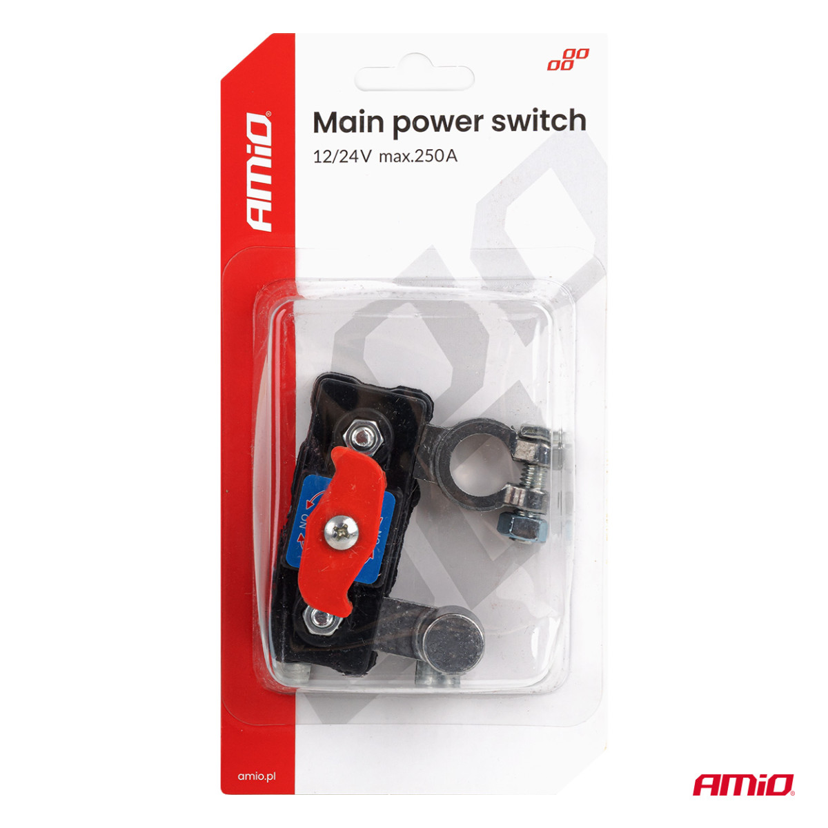 Huvudbatteribrytare 12/24V 250A AMIO-04831