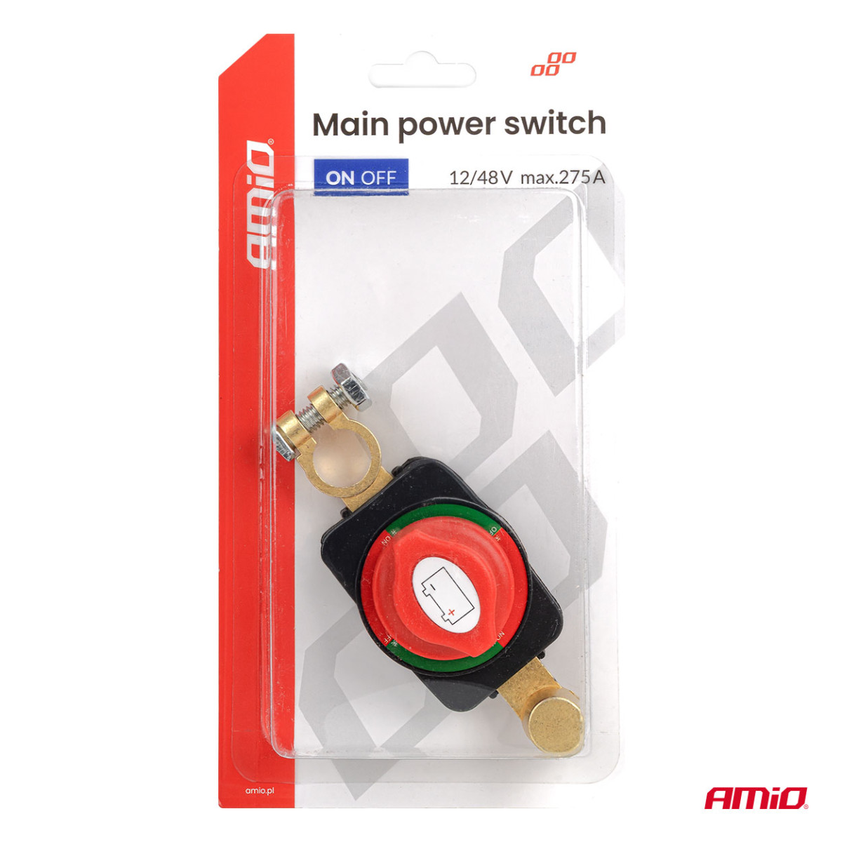 Huvudbatteribrytare 12-48V 275A AMIO-04830