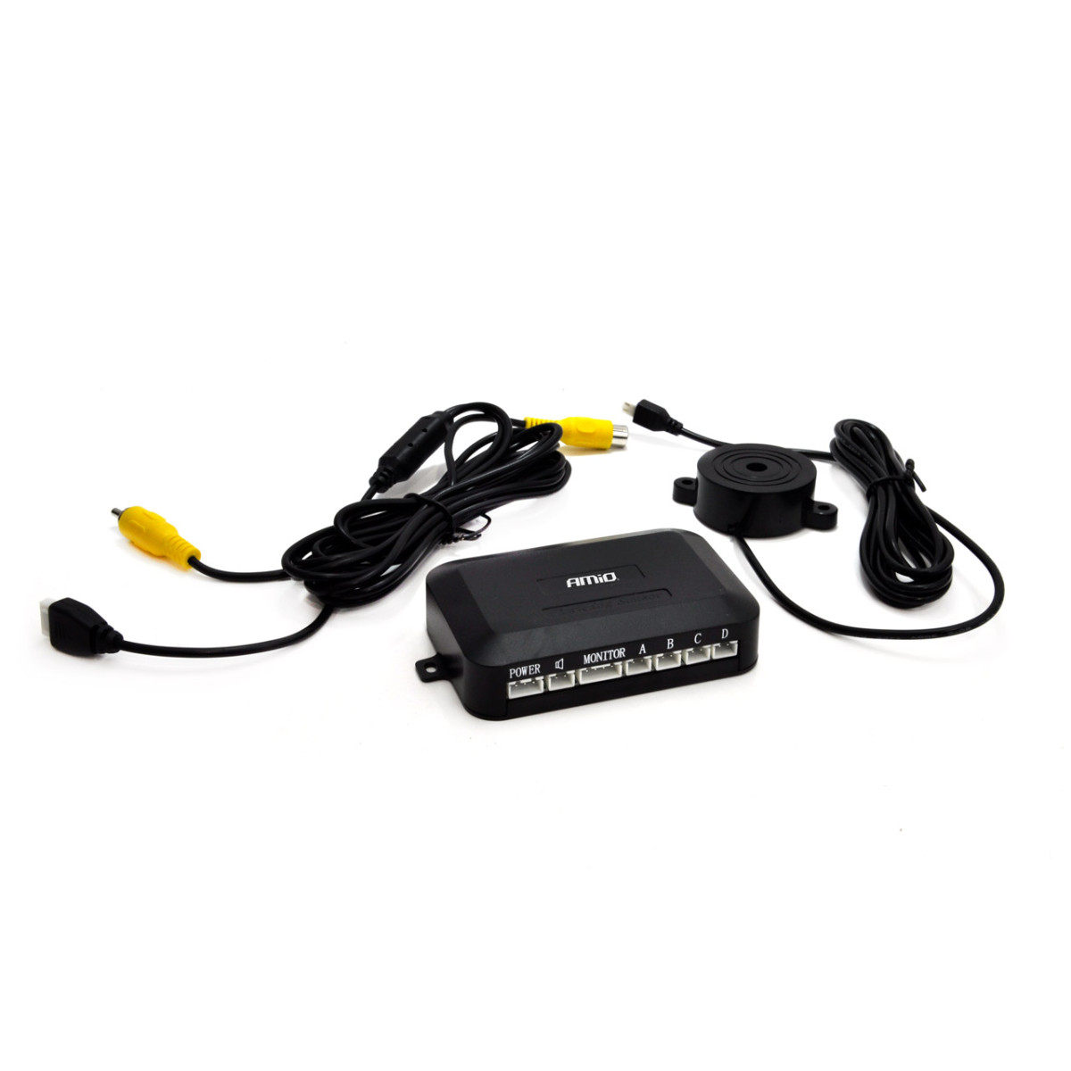 Parkeringssensor central styrenhet TFT, 4 sensorer AMIO-01574