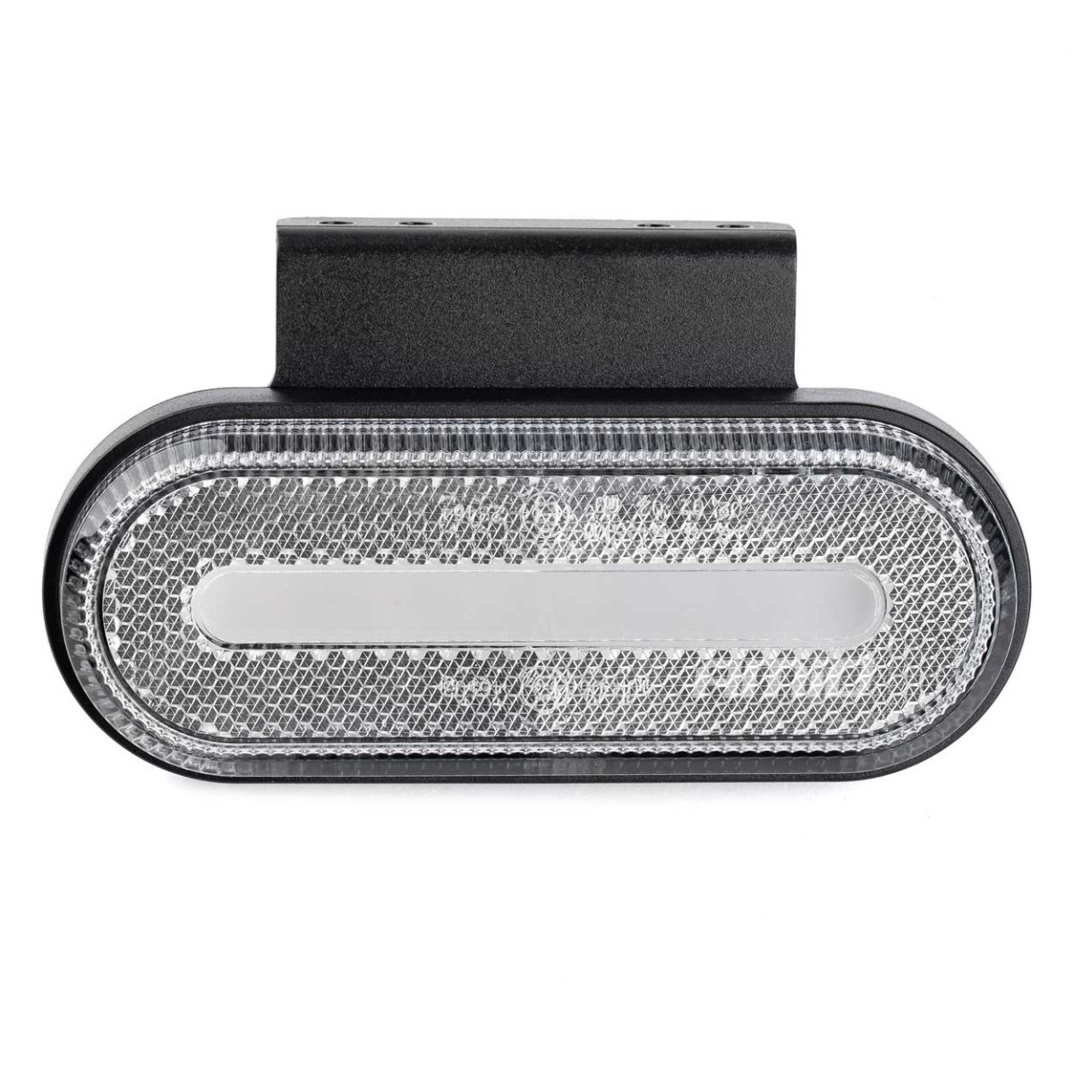 LED-markeringsljus AMiO OM-01-W oval, vit