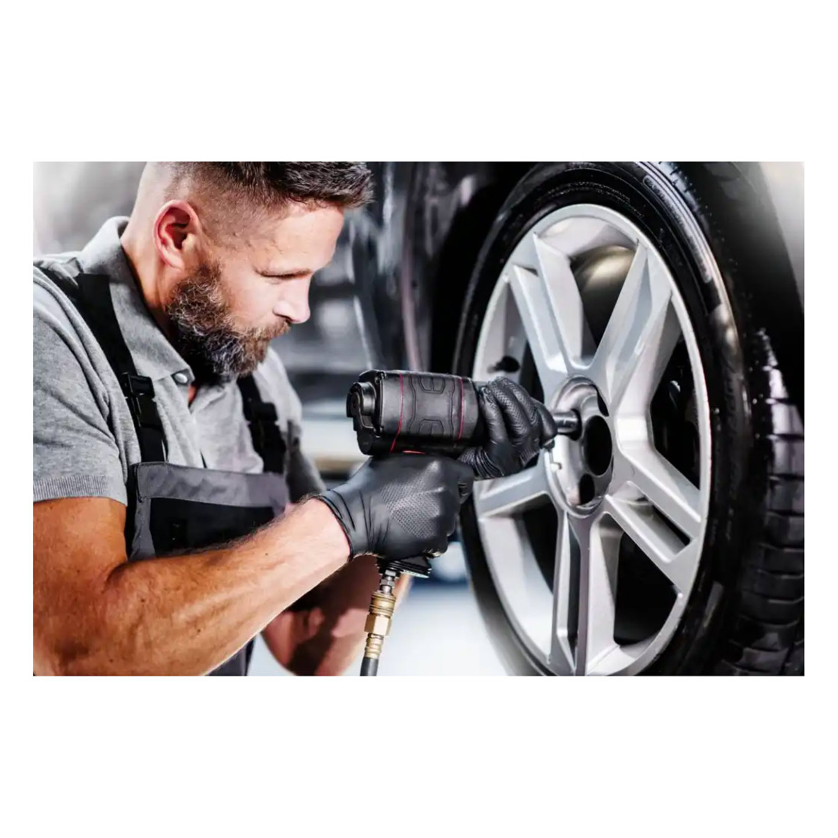 Nitrilhandskar Mercator GoGrip ONE-BY-ONE, svarta, M, 100 st.