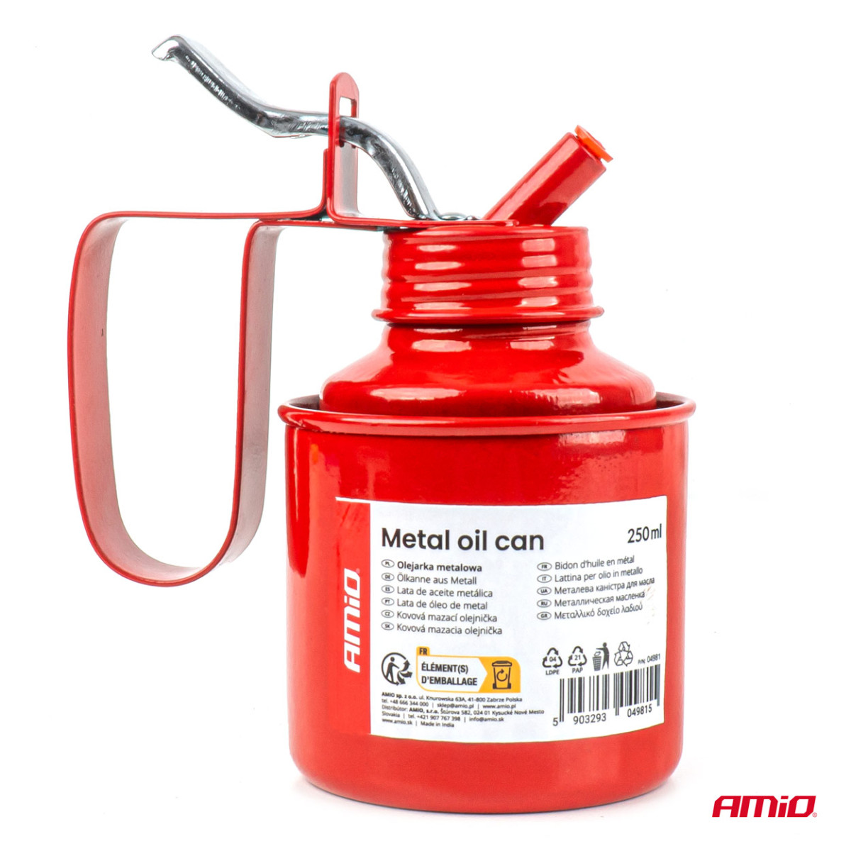 Metallfettspruta, 250 ml, AMIO-04981