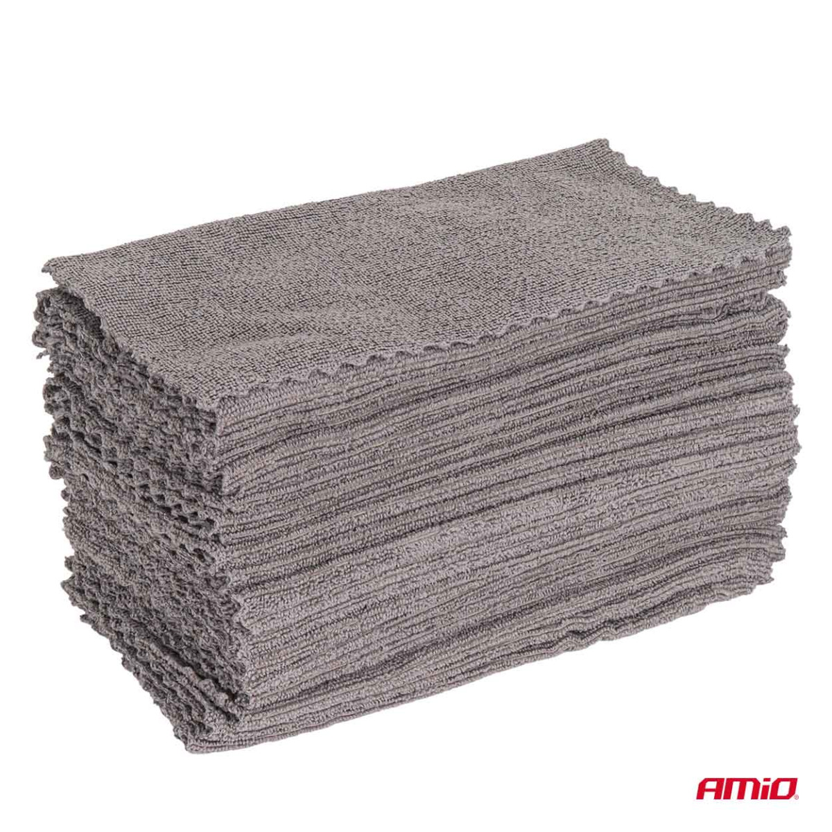 Mikrofiberduksset 50 st., 210 gsm, 30×30 cm AMIO-04492