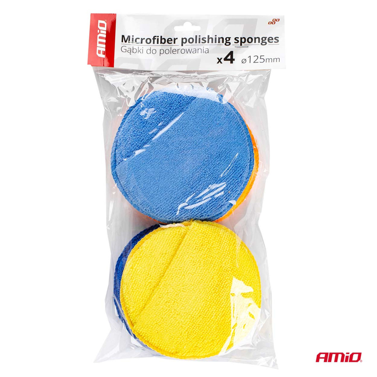 Mikrofiberpolersvampar, 125 mm, 4 st.