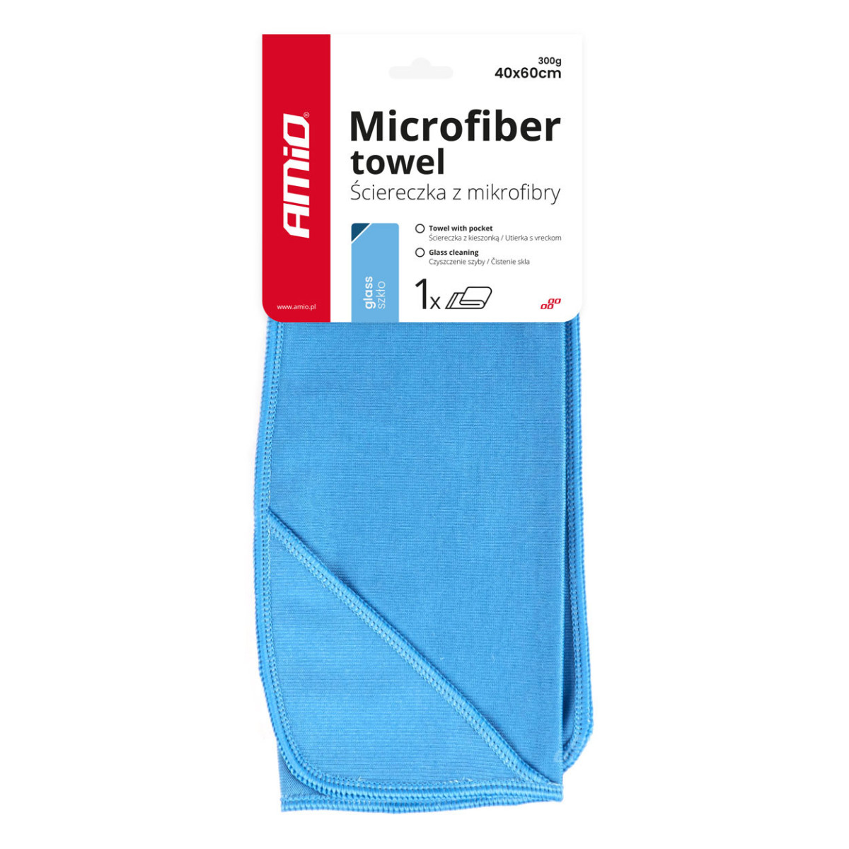Mikrofiberduk av glasfiber 40x60 cm, 300 gsm AMIO-03733