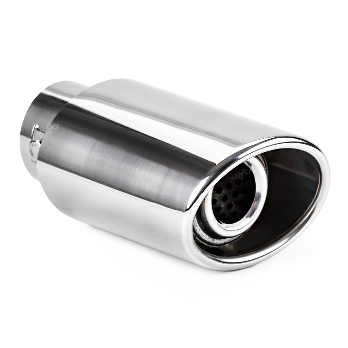 Ljuddämparmunstycke 30-42 mm, rostfritt stål, förkromad, AMIO-01303
