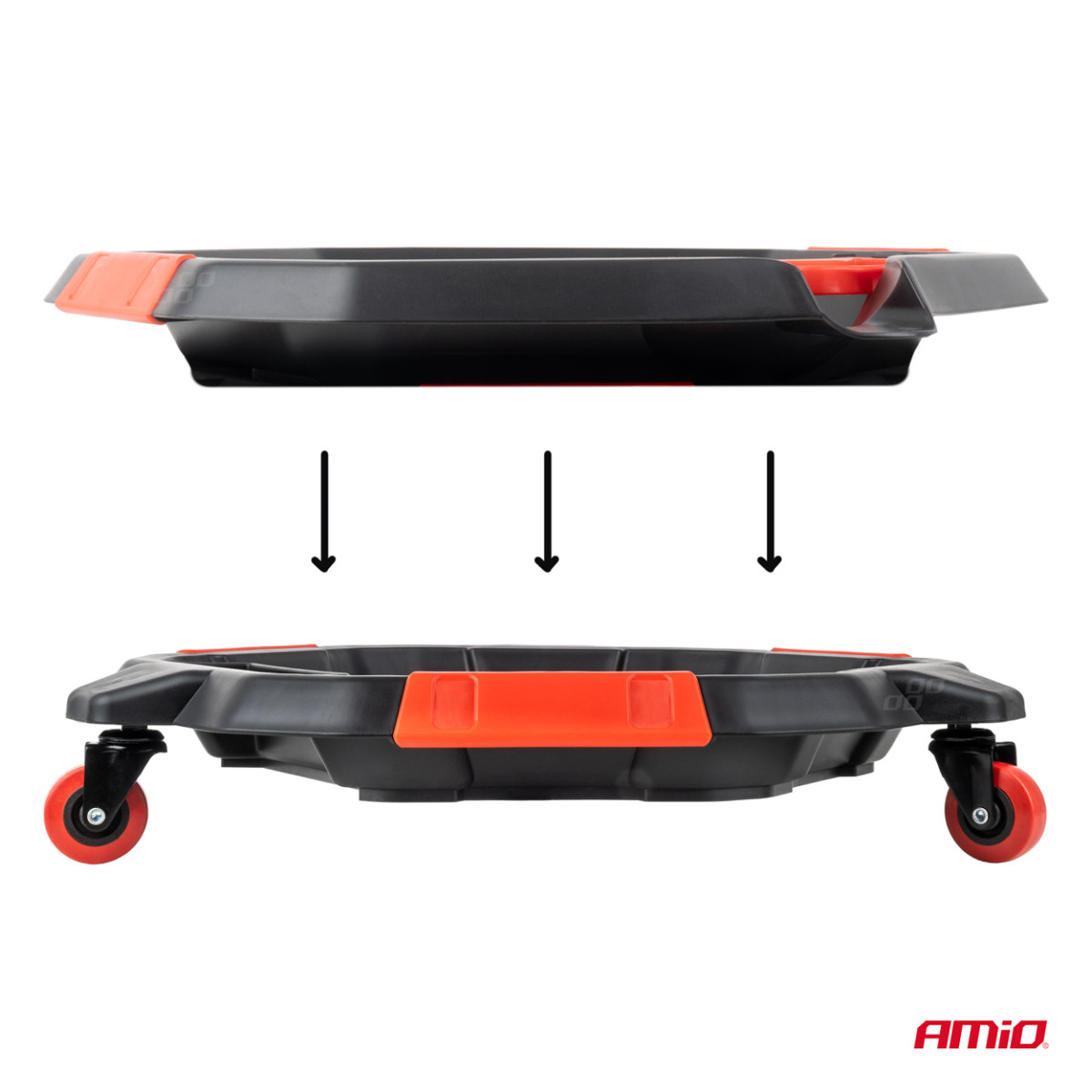 Oljeuppsamlingsbehållare med hjul AMIO-04264