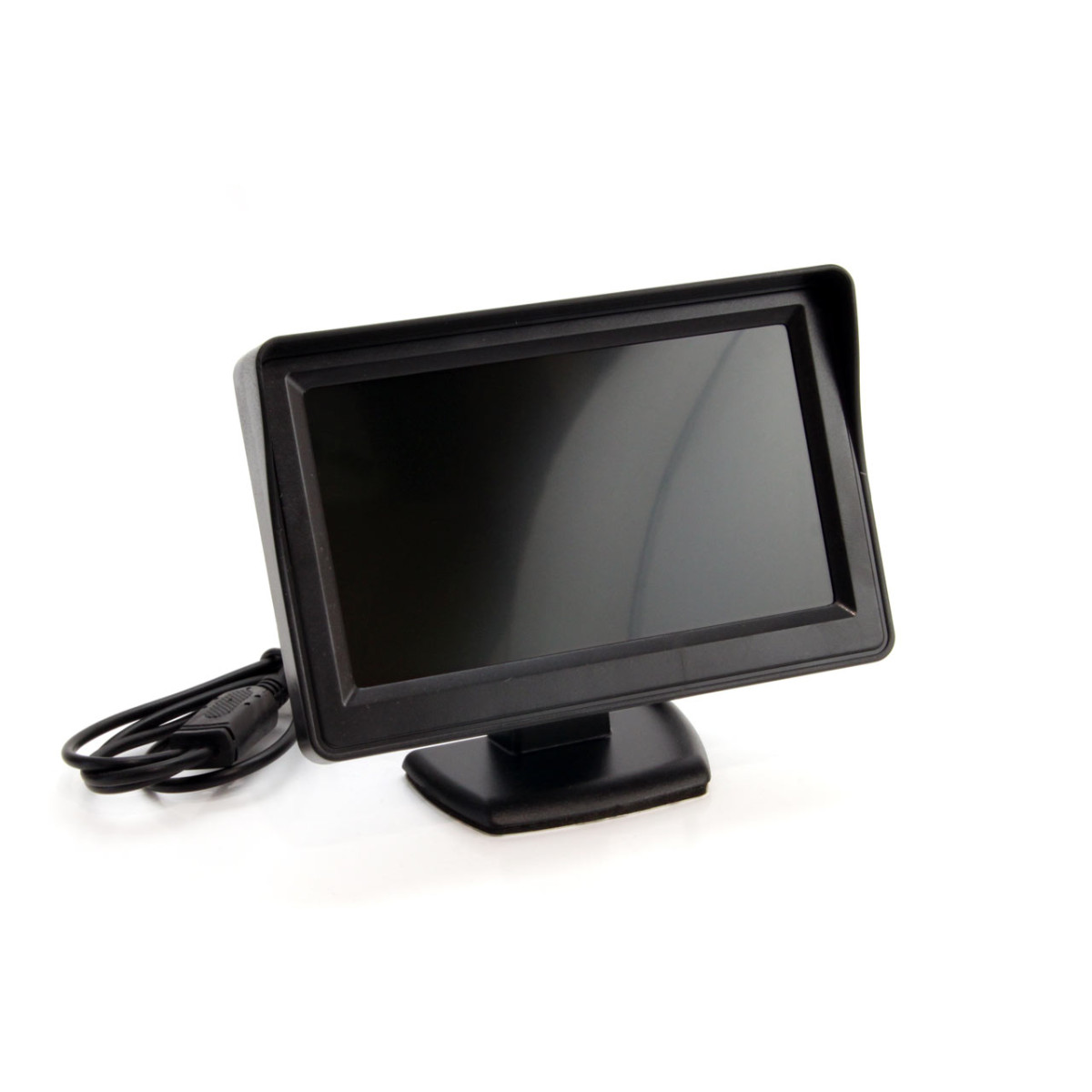 Parkeringshjälpsystem TFT01 4,3" med HD-307-IR-kamera, 4 vita sensorer 22 mm