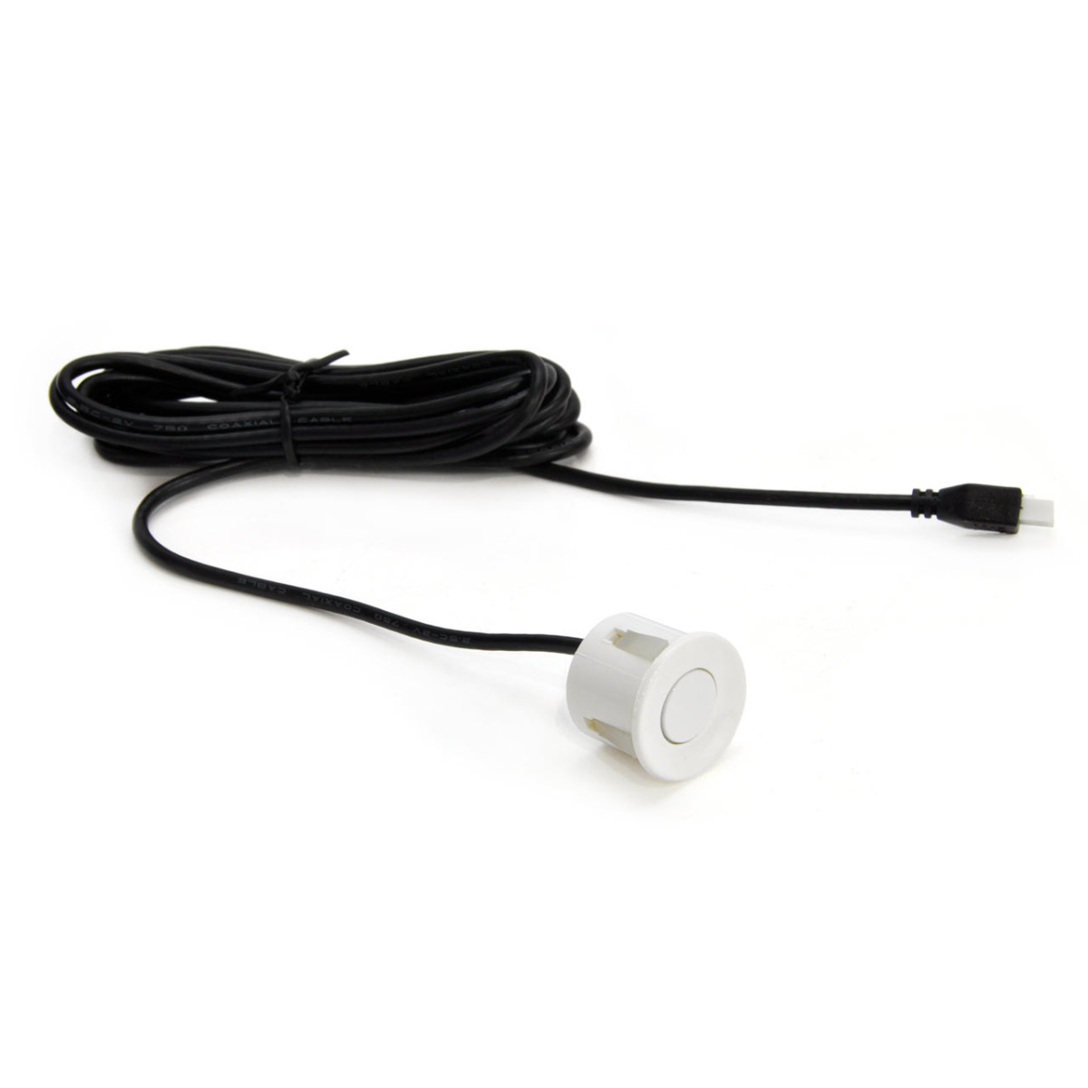Parkeringshjälpsystem TFT01 4,3" med HD-307-IR-kamera, 4 vita sensorer 22 mm