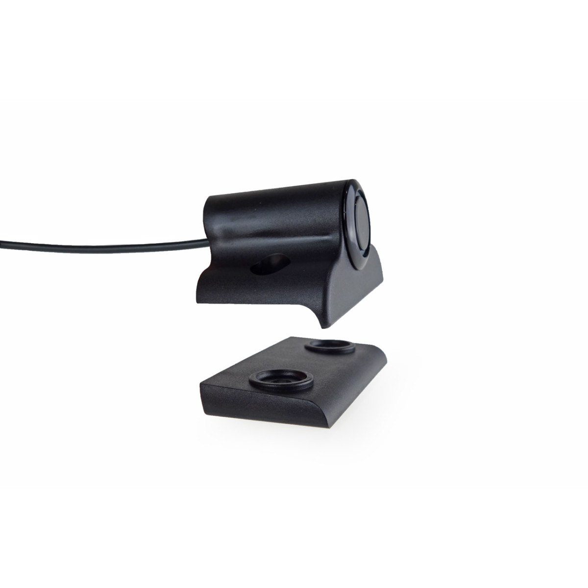 Parkeringshjälpsystem TFT02 4,3" med HD-308-LED-kamera, 4 svarta sensorer, för lastbilar