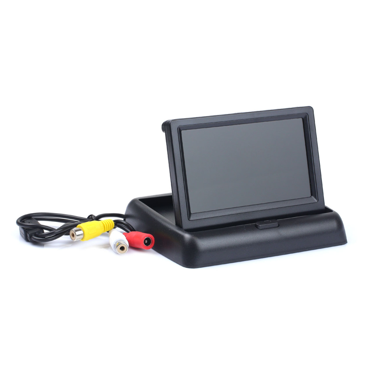 Parkeringshjälpsystem TFT02 4,3" med HD-315-LED-kamera, 4 vita sensorer