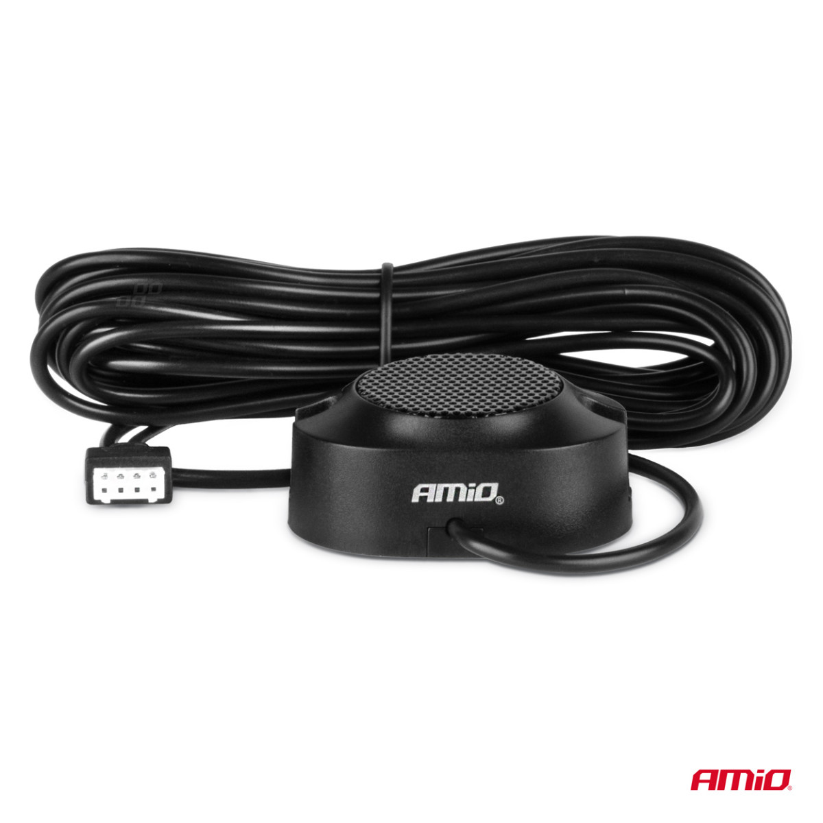 Parkeringshjälpsystem med ljudsignal, 4 svarta sensorer 22 mm AMIO-01567