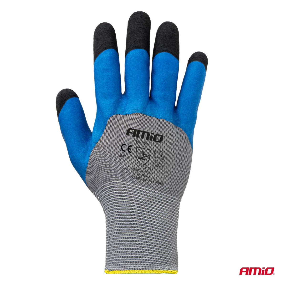 PE-latex arbetshandskar med 3/4-tums skumbeläggning, storlek 10, 4 st. (2 par), 3131X