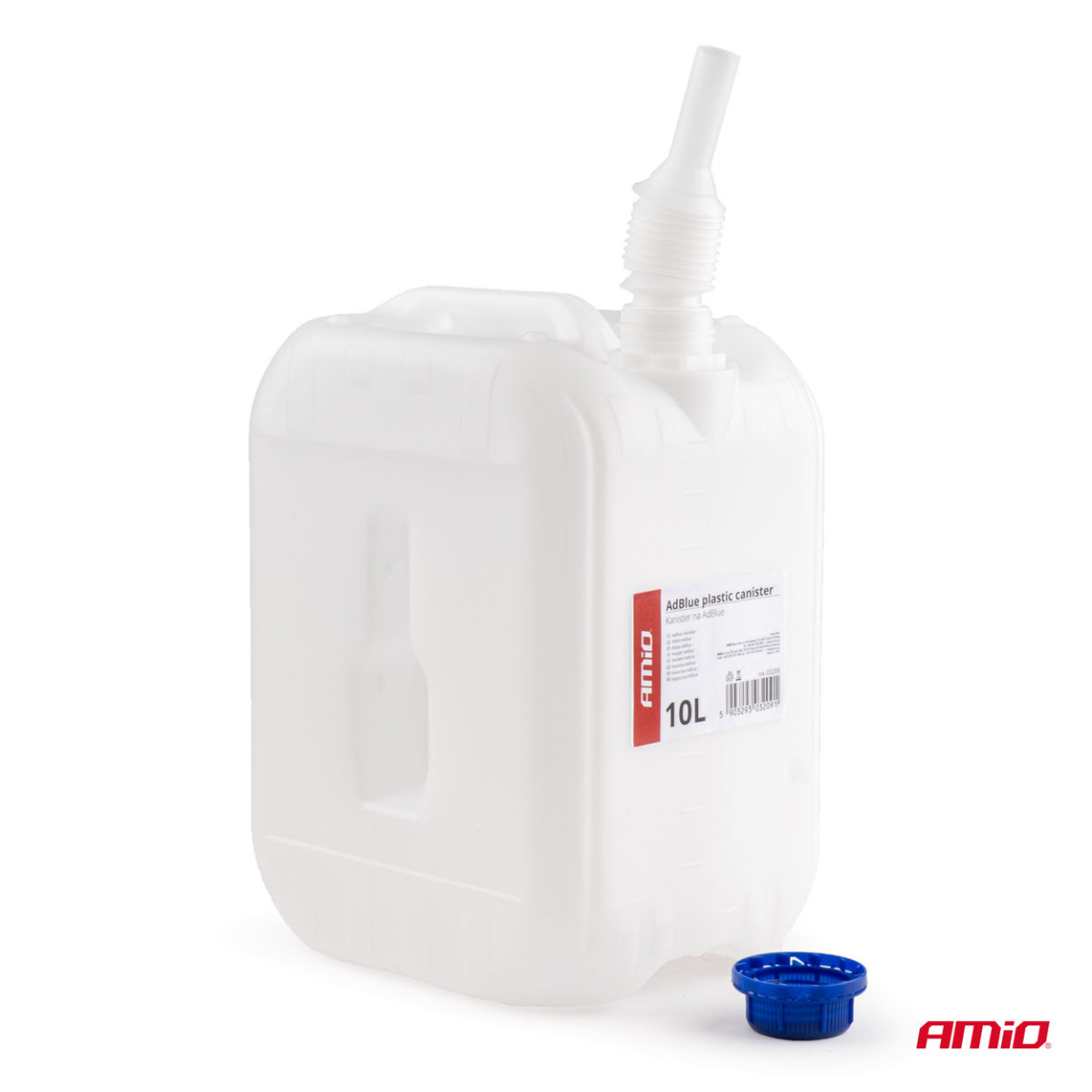 Plastbehållare för vatten, AdBlue 10 L AMIO-03209